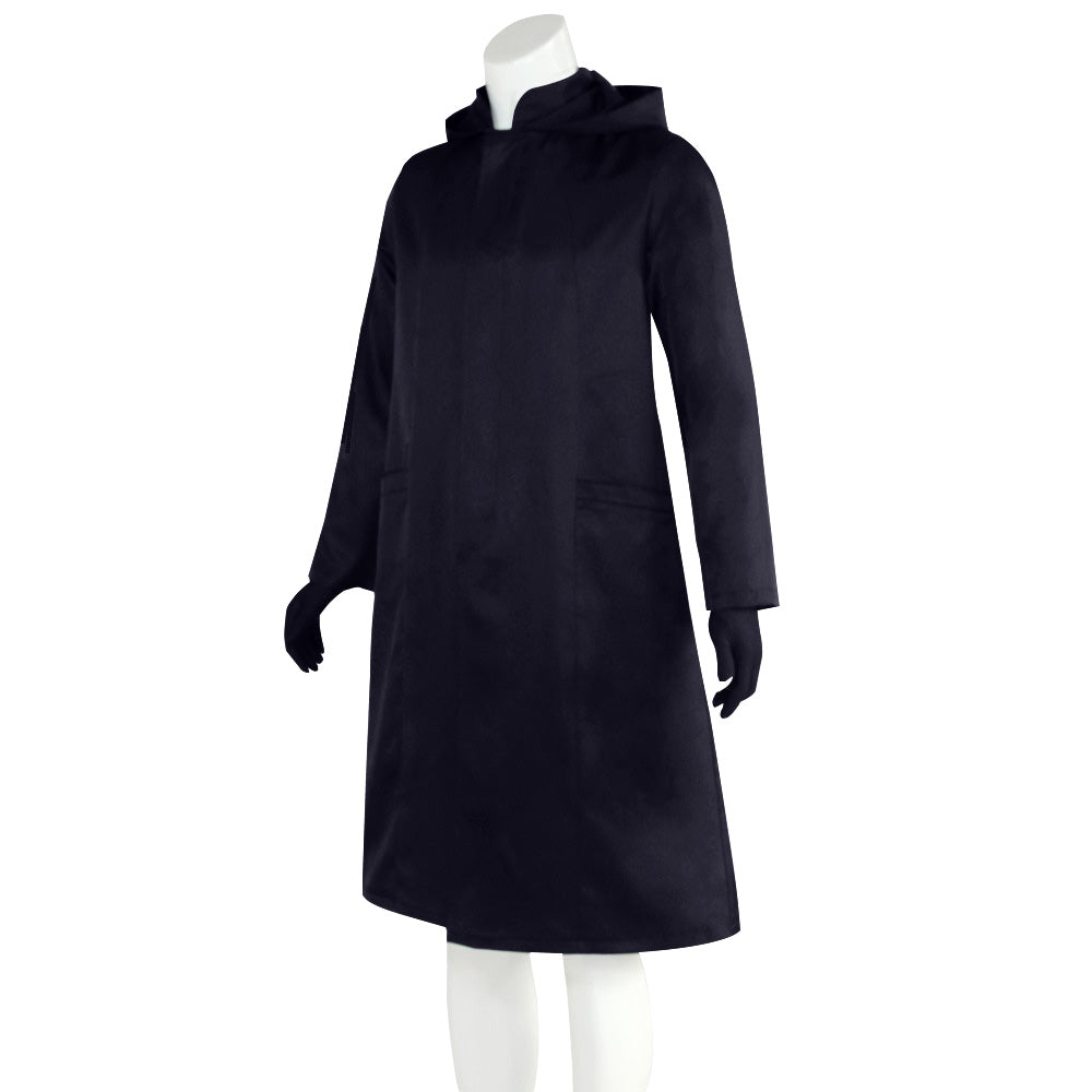 The Black Front Man Costume Kids and Adult Boss Cosplay Outfit with Hood and Gloves - Image 10