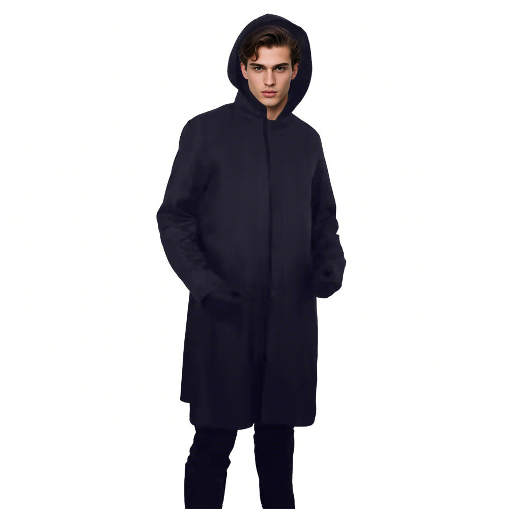 The Black Front Man Costume Kids and Adult Boss Cosplay Outfit with Hood and Gloves - Image 3