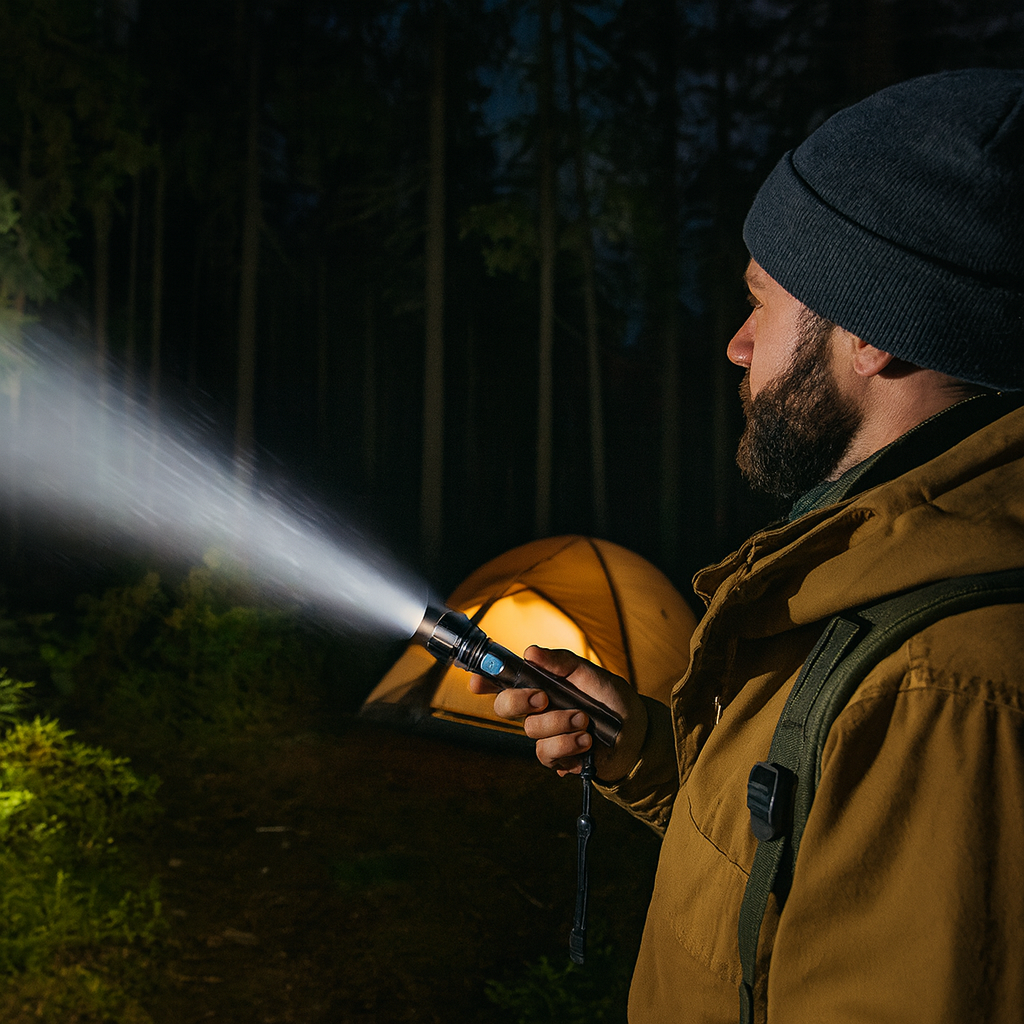 LED Rechargeable Flashlight Hunting Gear Torch