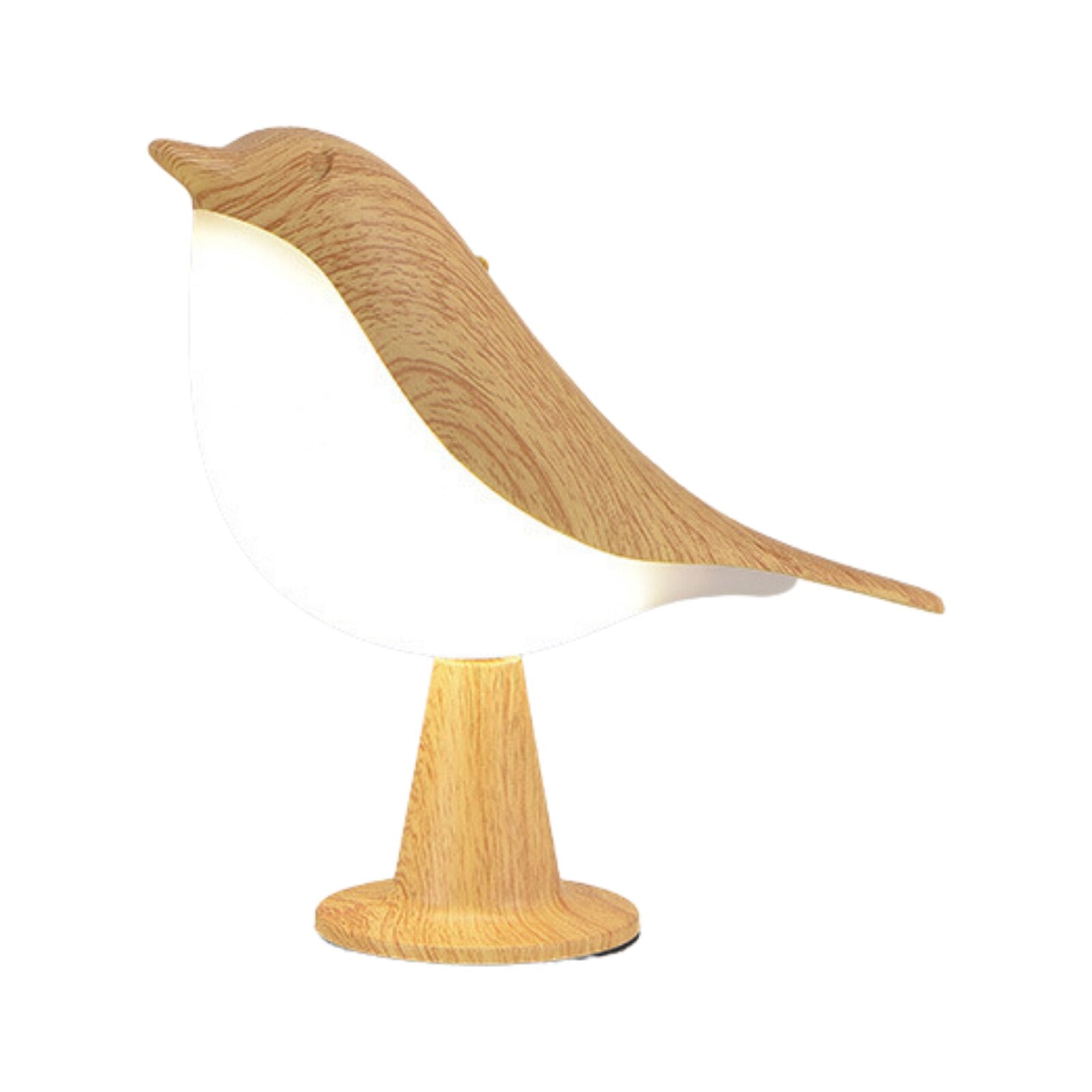 Bordlampe fugleform træeffekt LED