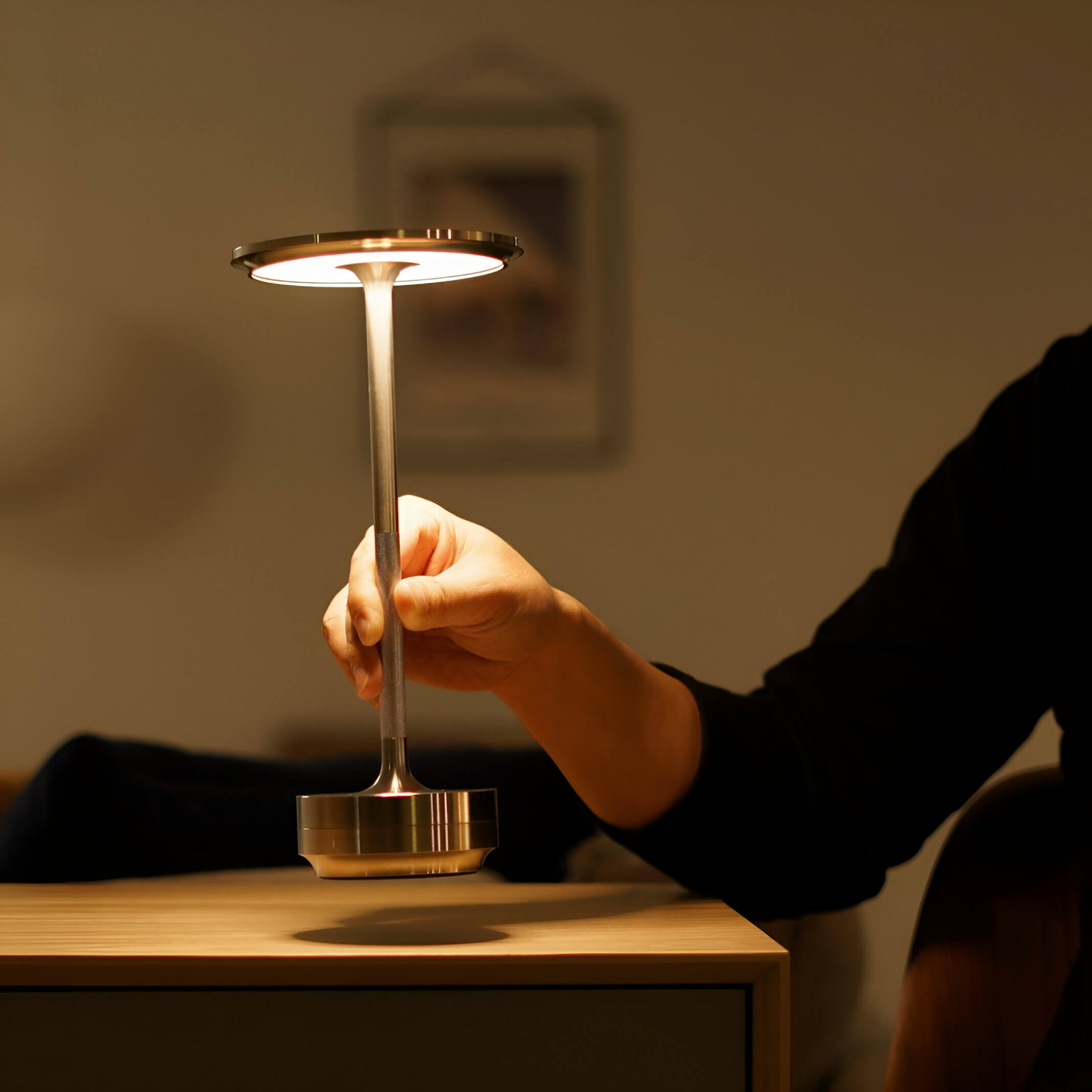 Bordlampe Genopladelig Metal Ambient Lys