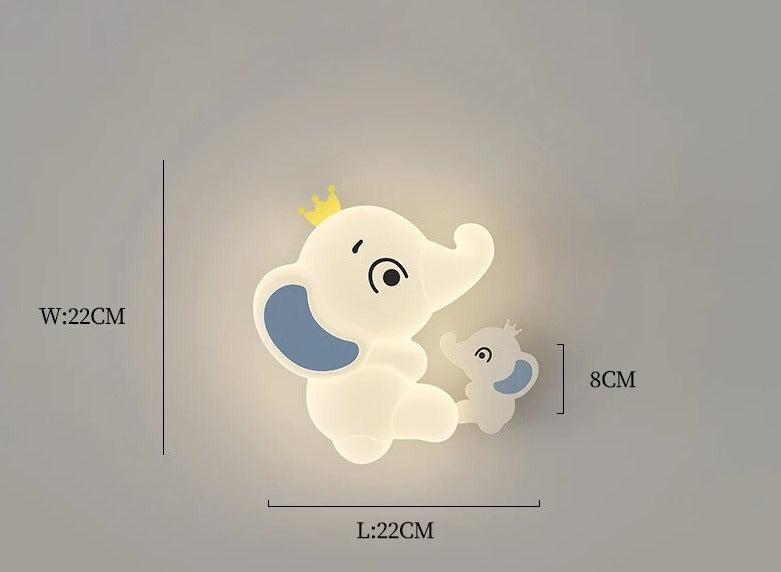 Luminous Creatures: Modern LED Wall Light for Children's Room – Adorable Animal Décor Lamp